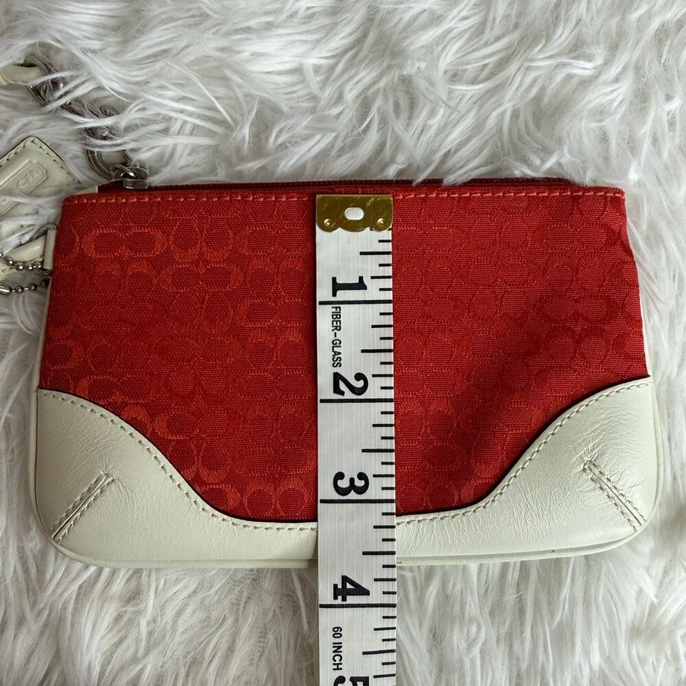 COACH Red Canvas Wristlet - Picture 8 of 8